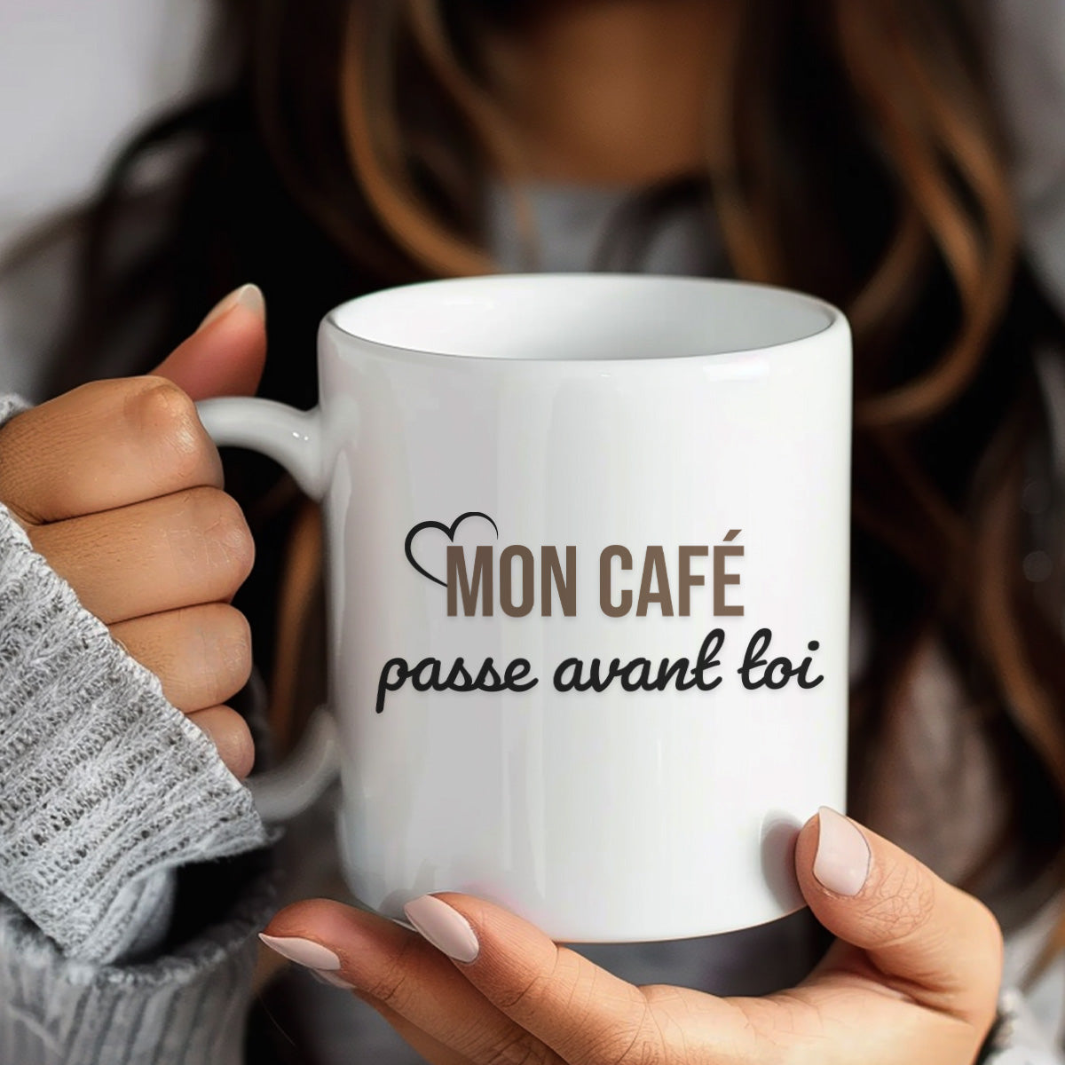Mon café passe avant toi | Tasse à café humoristique sarcastique