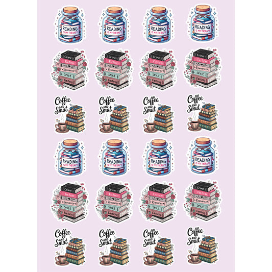 Autocollants BookTok 3 Modèles - 24 Autocollants