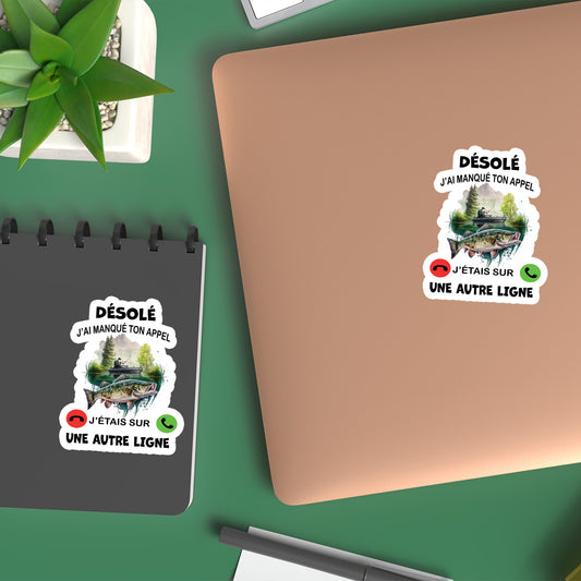 Désoler j'ai manqué ton appel j'étais sur une autre ligne 10-Autocollants