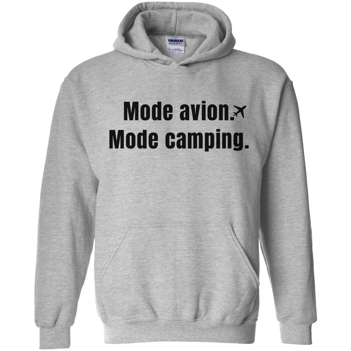 Mode avion Mode camping -Vêtement sarcastique